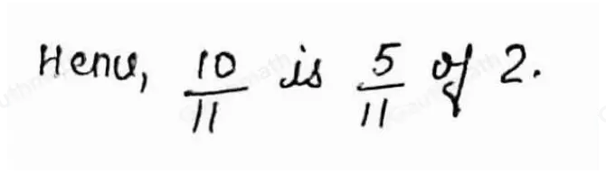 What is 5/11 of 2? Give your answer as a fraction in its simplest form.