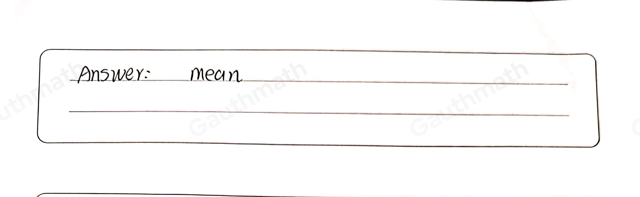 1. It is commonly called the average of a set of n numbers and it is the sum of all numbers divided by n. * mode mean median range