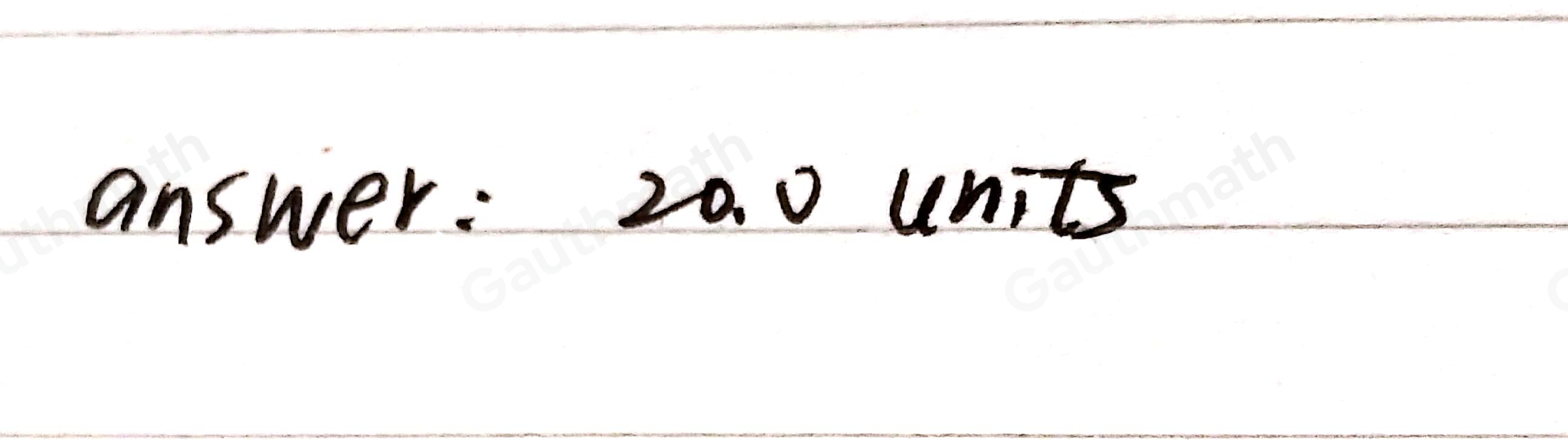 Point F is on circle C. What is the length of line segment GF? 12.5 units 15.0 units 17.5 units 20.0 units